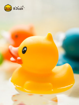 Bath Floating Rubber Duck Toy 5.8cm Height  With LED Light B Duck 1