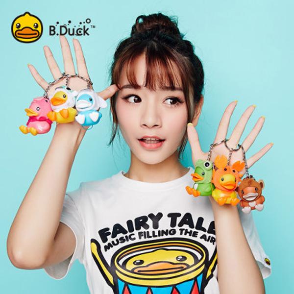 PVC 3D Plastic Animal Keychains Silk screen printing 4.5×5×5.5cm Size 1
