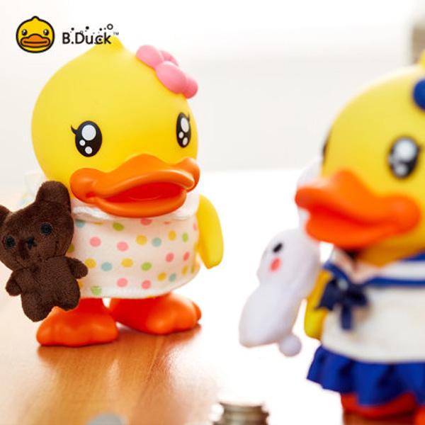 ODM Yellow Duck Piggy Bank Non Phthalate Pvc Polyester Material 0