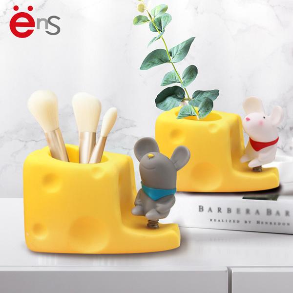 Cartoon Plastic Pencil Holder For Desk Multi Function EN71 ASTM CPSIA Certificate 0