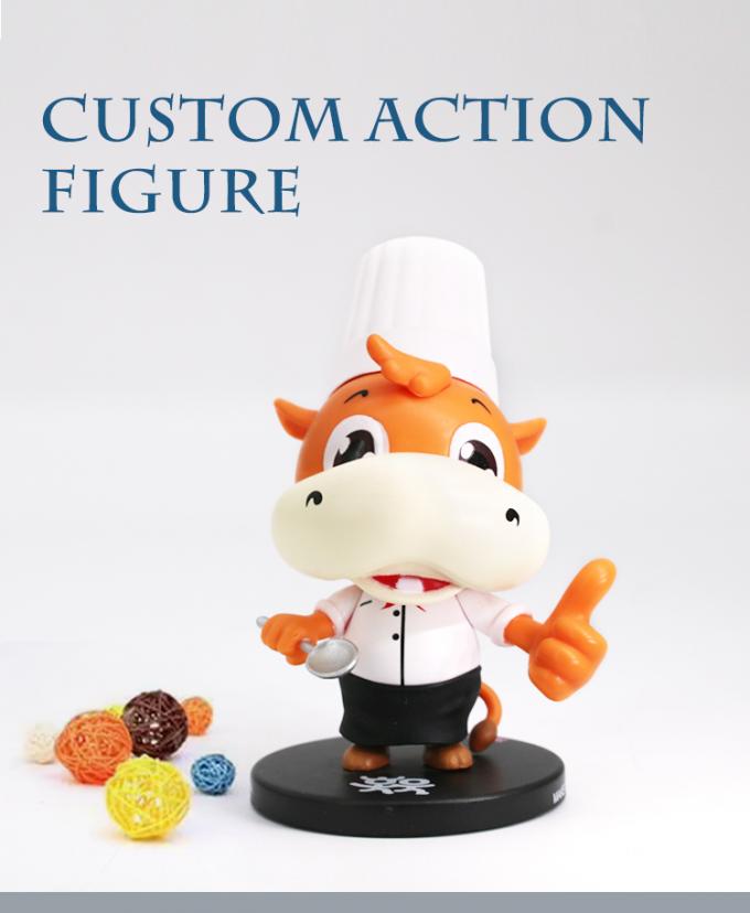 Cute 3D Anime Vinyl Toys Non Phthalate PVC Plastic Mini Figures OEM 0
