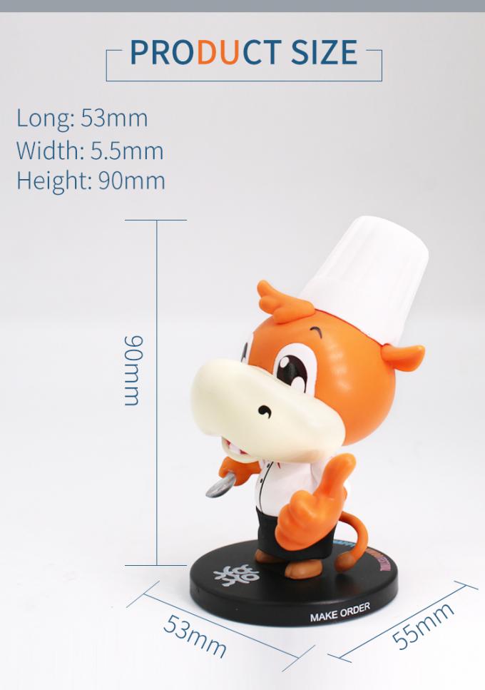 Cute 3D Anime Vinyl Toys Non Phthalate PVC Plastic Mini Figures OEM 1