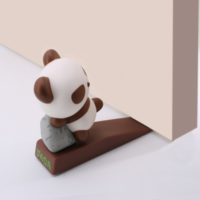 Eco friendly PVC Panda Door Stopper Decorative Animal Door Wedge