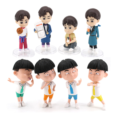 PVC Injection Promotional Plastic Key Tags Figure Toys For Collection