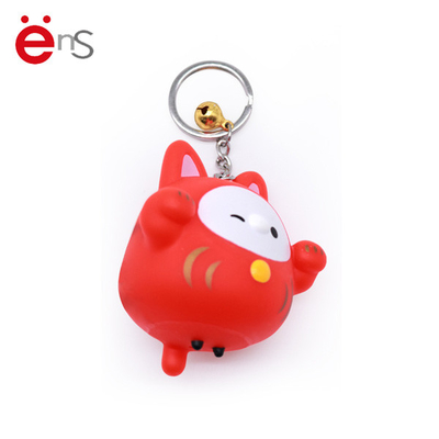 ODM Cartoon Character Keychains , Custom Plastic Key Tags Non Phthalate PVC Material