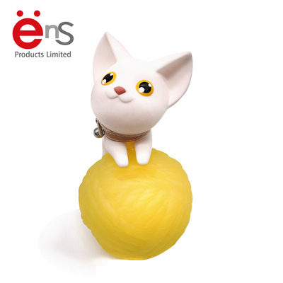 Cute PVC Plastic Toys ,  Cat Piggy Bank For Coin Storage 9.5×19×14.5 Cm