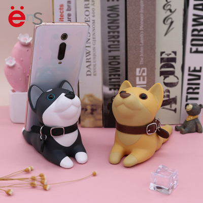 Decorative Ainimal PVC Plastic Toys For Phone Ipad Stand ISO Certicate