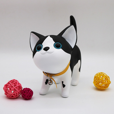 Unbreakable Cat Box Money Bank Vinyl PVC Material  Black White color