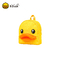 Custom Cute Backpack Bag Yellow Color Non Phthalate PVC Nylon Canvas B DUCK