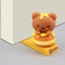 Novelty Funny Door Draft Wedge Rubber Cute Bear Shaped Door Wedge Stopper