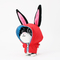 Cotton Bunny Rabbit Stuffed Animal Long Floppy Ears Custom Size For Kids