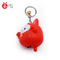 ODM Cartoon Character Keychains , Custom Plastic Key Tags Non Phthalate PVC Material