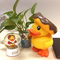 Wholesale Promotional Custom Personalized Kids Safe Plastic PVC Duck Shape Coin Slot Piggy bank