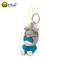B Duck PVC Key Chain Toy , Custom Printed Plastic Key Tags  4.5×5×4.5cm Size