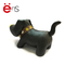 Black Dog Plastic Piggy Bank Toy Non Phthalate Pvc ABS Pu Material