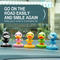 Kawaii Duck Bobblehead For Car 4.7×5.3×7.7 cm Size PVC metal Material