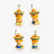 Cartoon Cotton Plush Toys , Duck Plush Doll Keyring pvc polyester Material