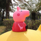 PVC Animal Pig Coin Bank , 6.2 inch ×4 inch Plastic Piggy Bank for Saving Money
