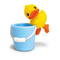 Cute Duck Pen Holder For Desk Eco Friendly non phthalate pVC ABS Material